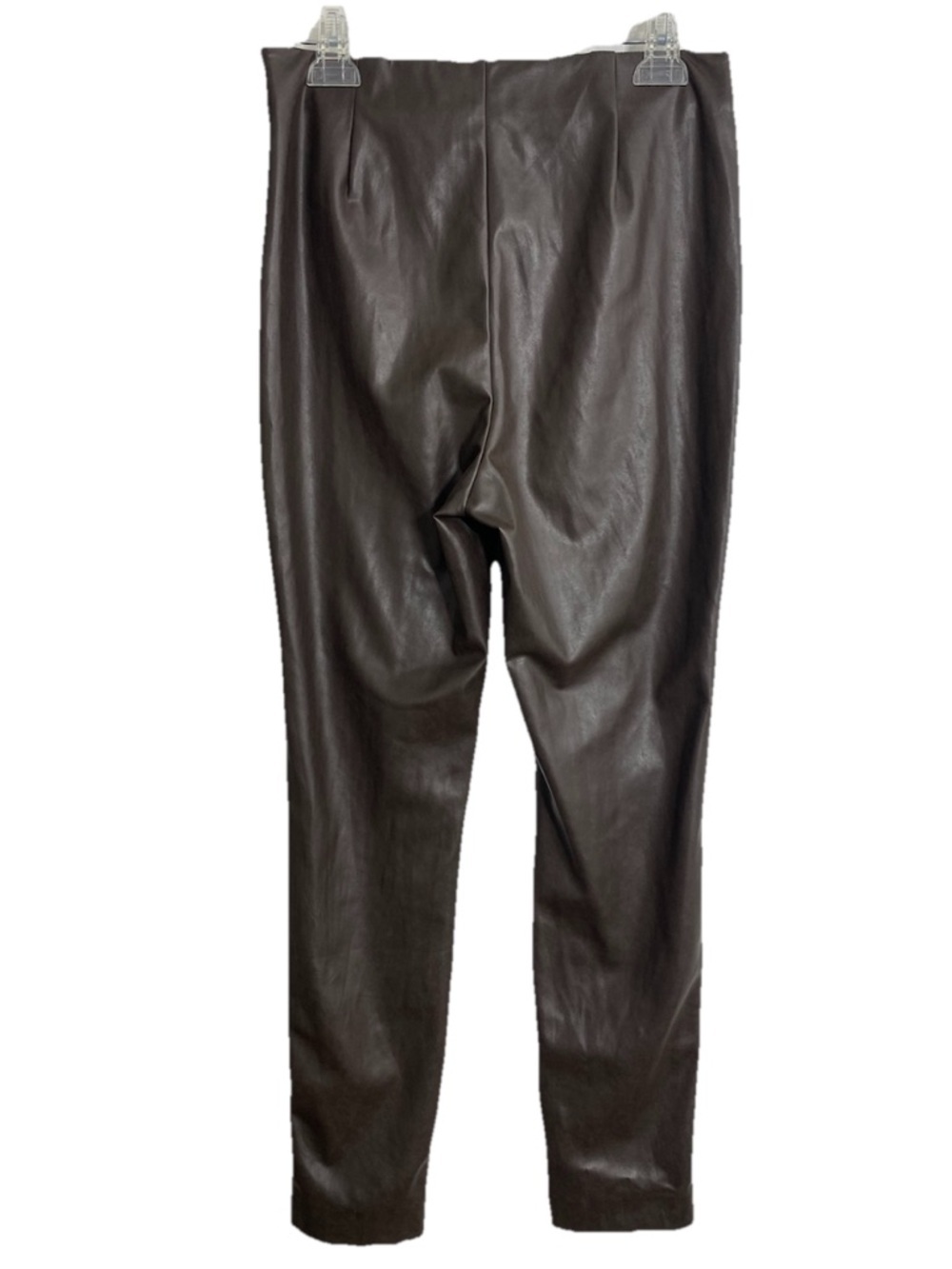 Babaton Brown Faux Leather Skinny Pants Women’s Size 10 - Picture 2 of 10